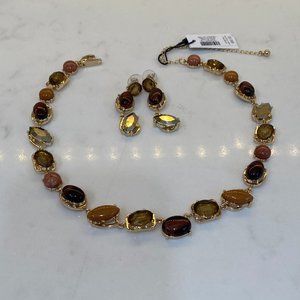 White House Black Market Earring and Necklace Set